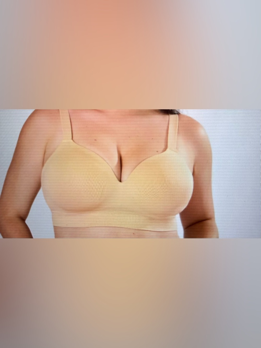 Body & Bra Supportive Comfort Bra Beige NWOT Size Large